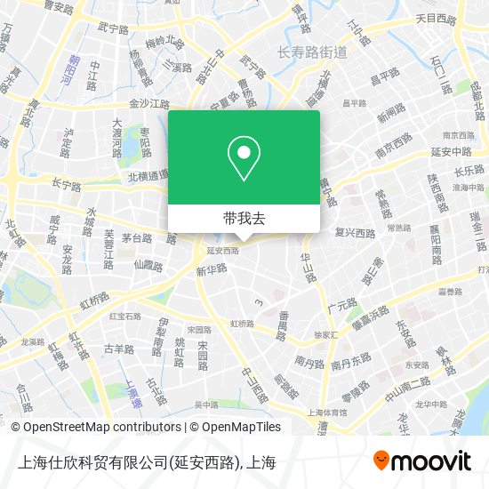 上海仕欣科贸有限公司(延安西路)地图