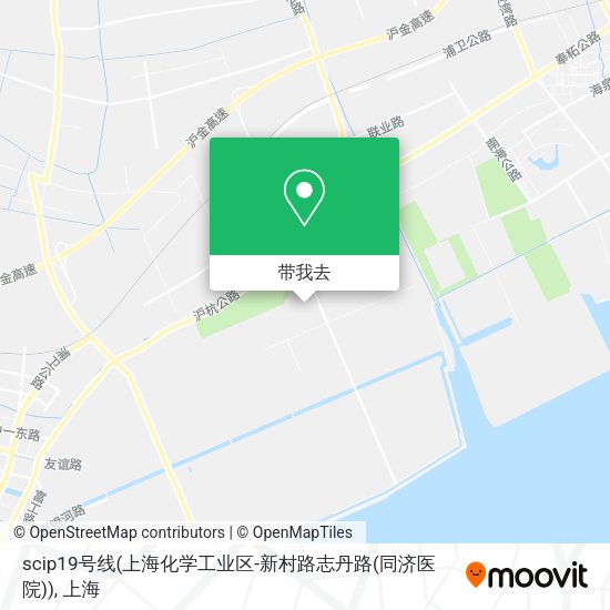scip19号线(上海化学工业区-新村路志丹路(同济医院))地图
