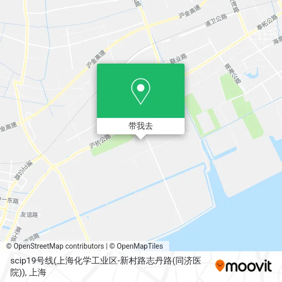 scip19号线(上海化学工业区-新村路志丹路(同济医院))地图