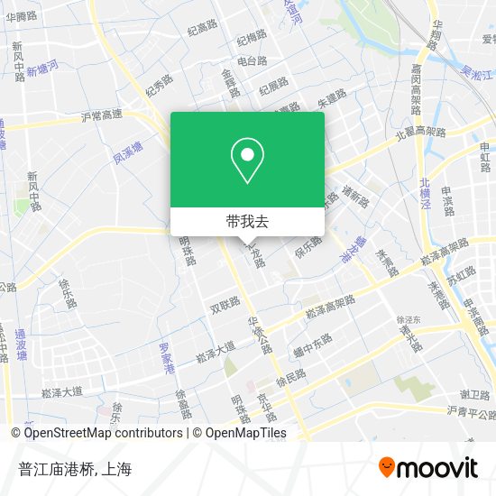普江庙港桥地图
