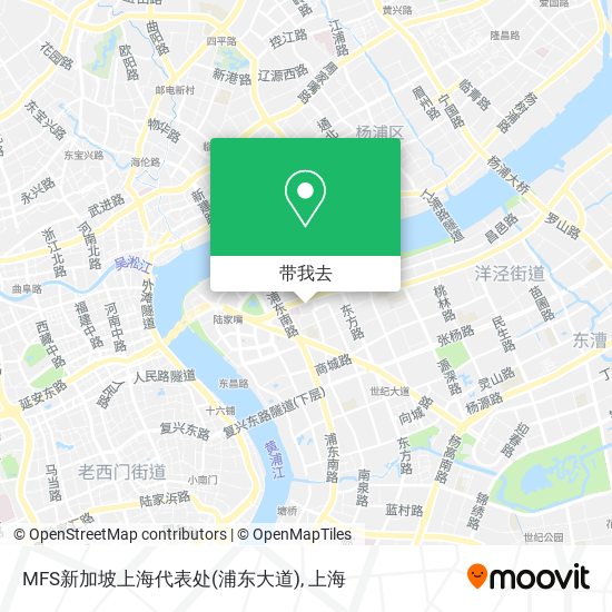 MFS新加坡上海代表处(浦东大道)地图
