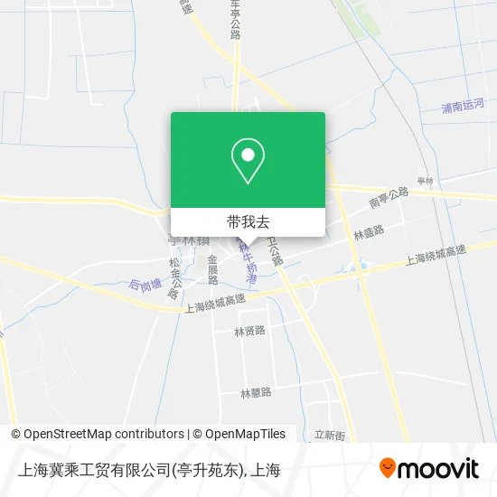 上海冀乘工贸有限公司(亭升苑东)地图
