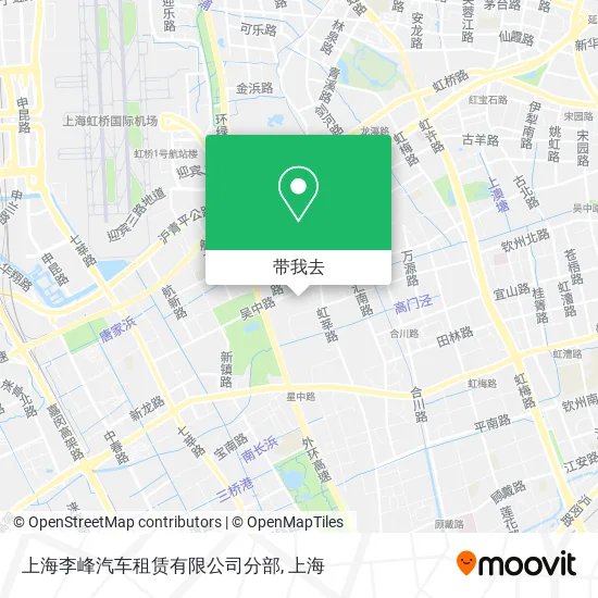 上海李峰汽车租赁有限公司分部地图