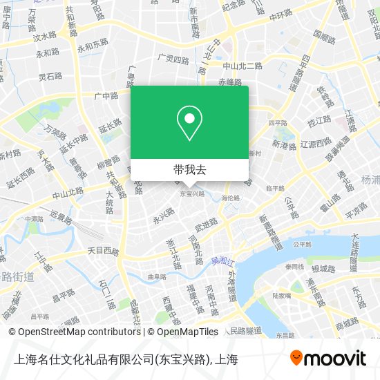 上海名仕文化礼品有限公司(东宝兴路)地图