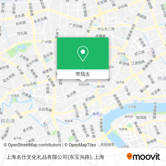 上海名仕文化礼品有限公司(东宝兴路)地图