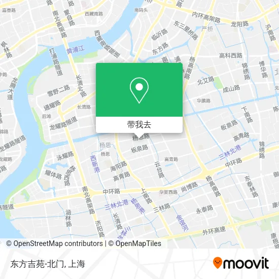 东方吉苑-北门地图