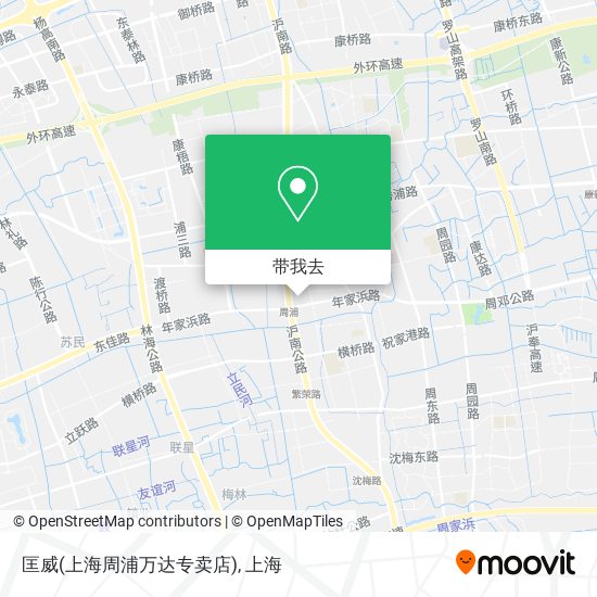 匡威(上海周浦万达专卖店)地图