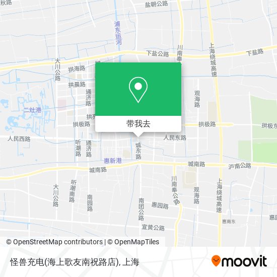 怪兽充电(海上歌友南祝路店)地图