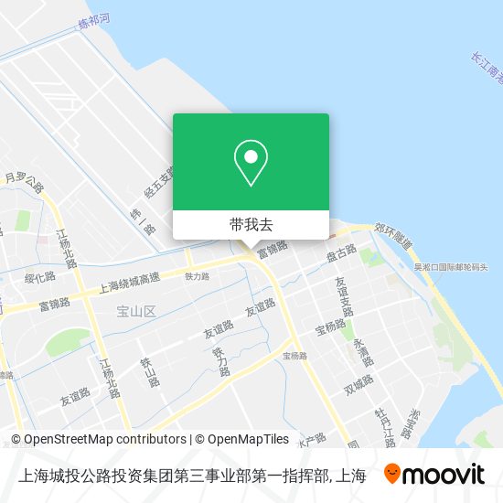 上海城投公路投资集团第三事业部第一指挥部地图