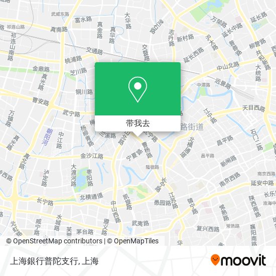 上海銀行普陀支行地图