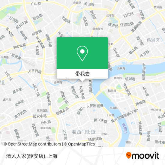 清风人家(静安店)地图