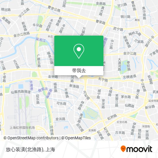 放心装潢(北渔路)地图