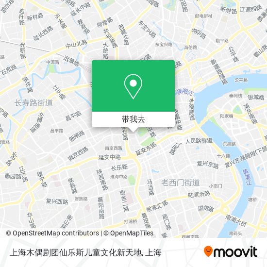 上海木偶剧团仙乐斯儿童文化新天地地图