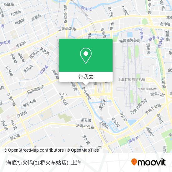 海底捞火锅(虹桥火车站店)地图