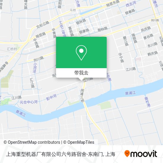 上海重型机器厂有限公司六号路宿舍-东南门地图