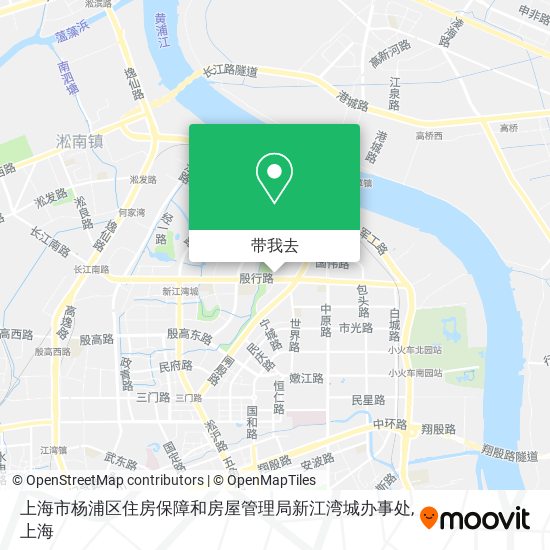 上海市杨浦区住房保障和房屋管理局新江湾城办事处地图