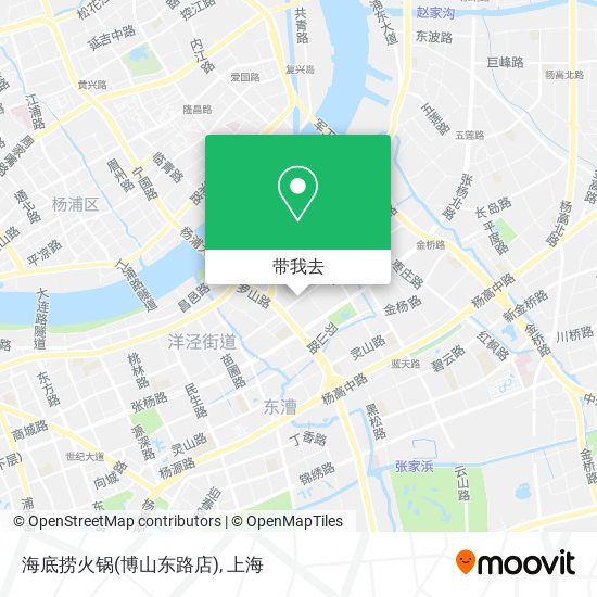 海底捞火锅(博山东路店)地图