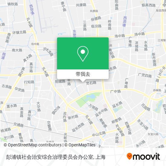 彭浦镇社会治安综合治理委员会办公室地图