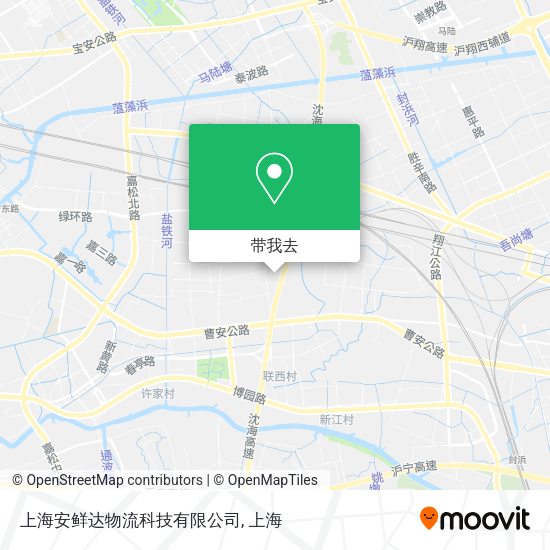 上海安鲜达物流科技有限公司地图