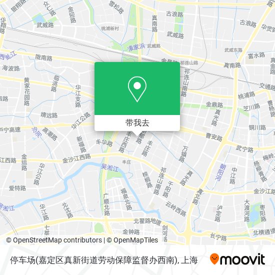 停车场(嘉定区真新街道劳动保障监督办西南)地图