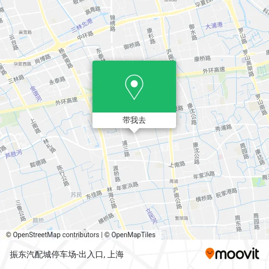 振东汽配城停车场-出入口地图