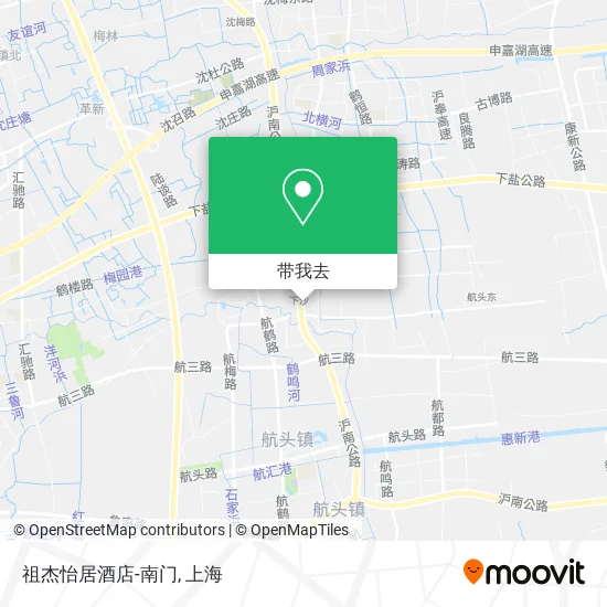 祖杰怡居酒店-南门地图