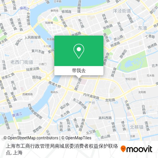 上海市工商行政管理局南城居委消费者权益保护联络点地图
