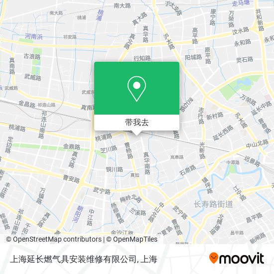 上海延长燃气具安装维修有限公司地图
