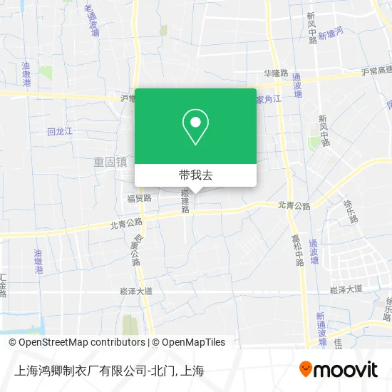 上海鸿卿制衣厂有限公司-北门地图