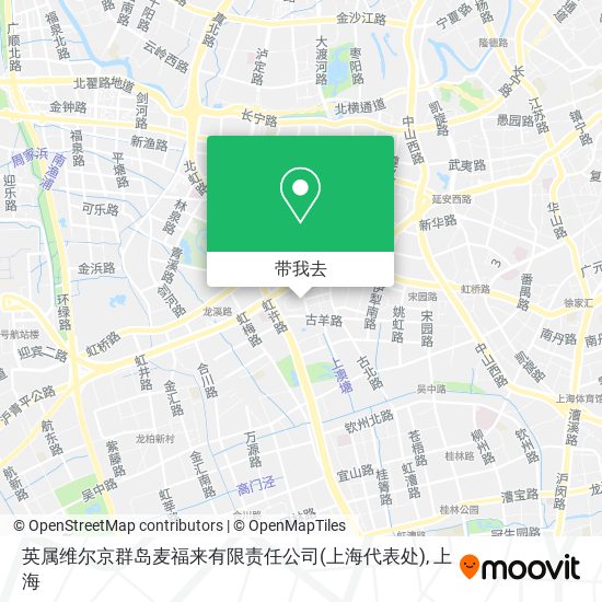 英属维尔京群岛麦福来有限责任公司(上海代表处)地图