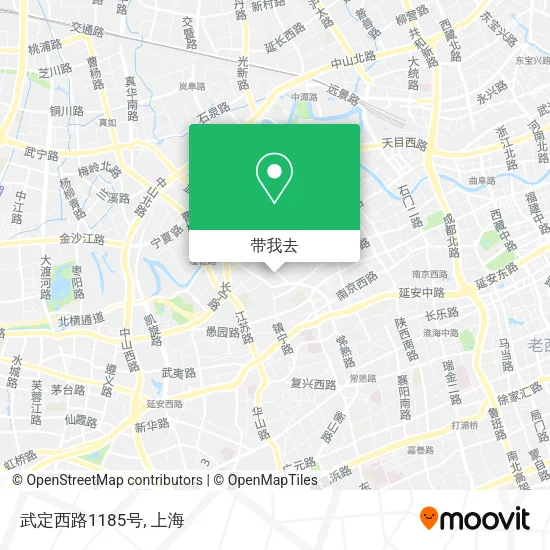 武定西路1185号地图