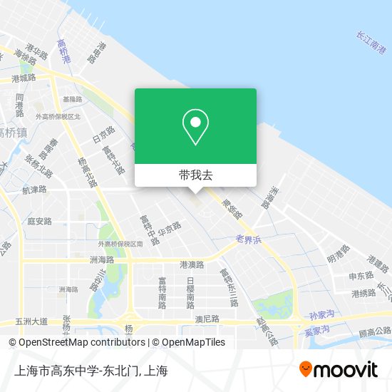 上海市高东中学-东北门地图