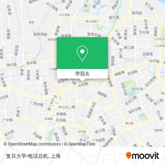 复旦大学-电话总机地图