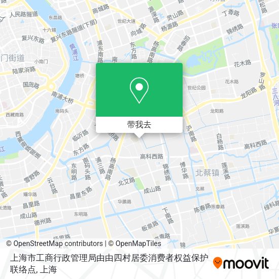 上海市工商行政管理局由由四村居委消费者权益保护联络点地图