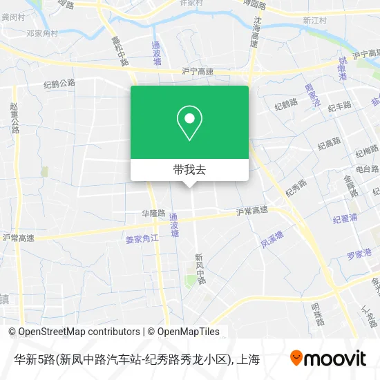 华新5路(新凤中路汽车站-纪秀路秀龙小区)地图