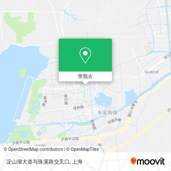 淀山湖大道与珠溪路交叉口地图