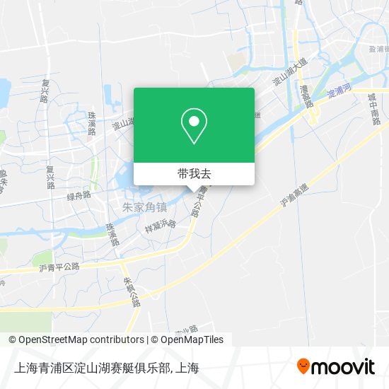 上海青浦区淀山湖赛艇俱乐部地图
