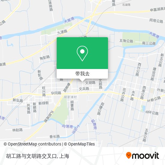 胡工路与文胡路交叉口地图