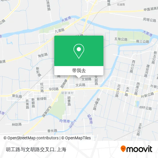 胡工路与文胡路交叉口地图