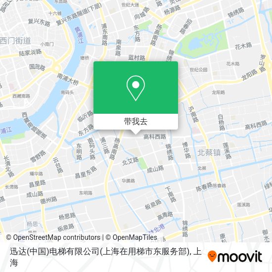 迅达(中国)电梯有限公司(上海在用梯市东服务部)地图