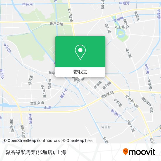 聚香缘私房菜(张堰店)地图