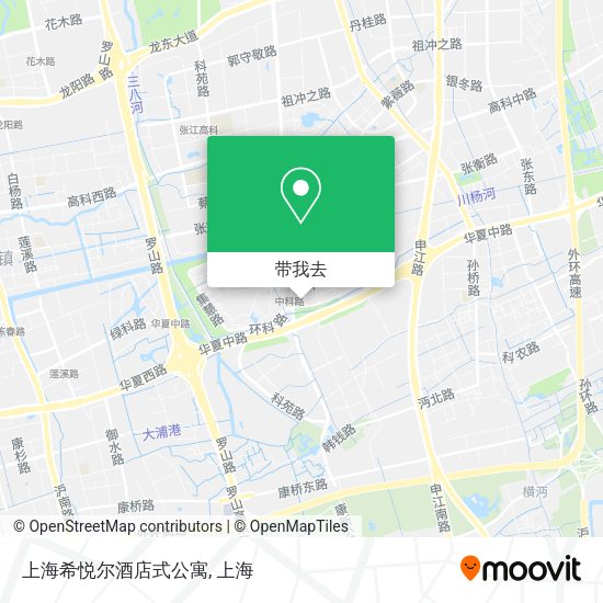 上海希悦尔酒店式公寓地图