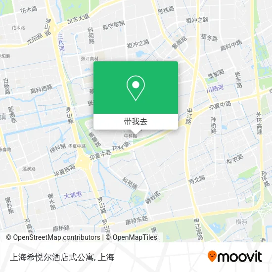 上海希悦尔酒店式公寓地图