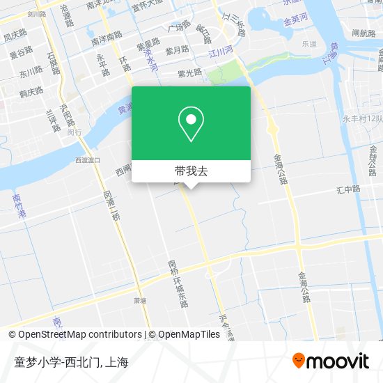 童梦小学-西北门地图