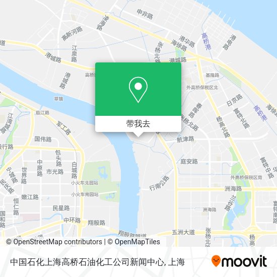 中国石化上海高桥石油化工公司新闻中心地图
