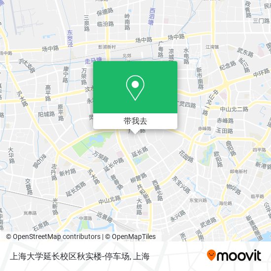 上海大学延长校区秋实楼-停车场地图