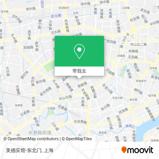 美德宾馆-东北门地图