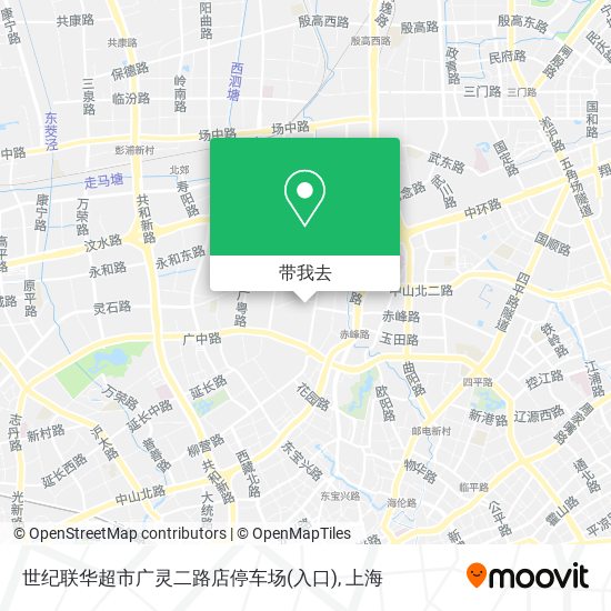 世纪联华超市广灵二路店停车场(入口)地图