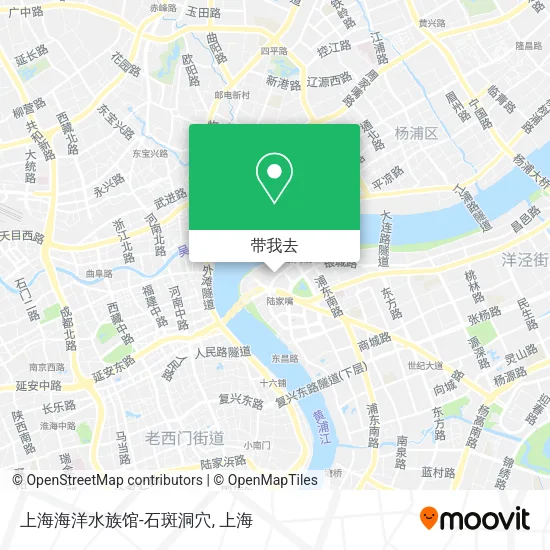 上海海洋水族馆-石斑洞穴地图
