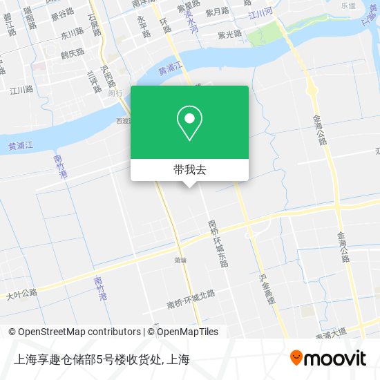 上海享趣仓储部5号楼收货处地图